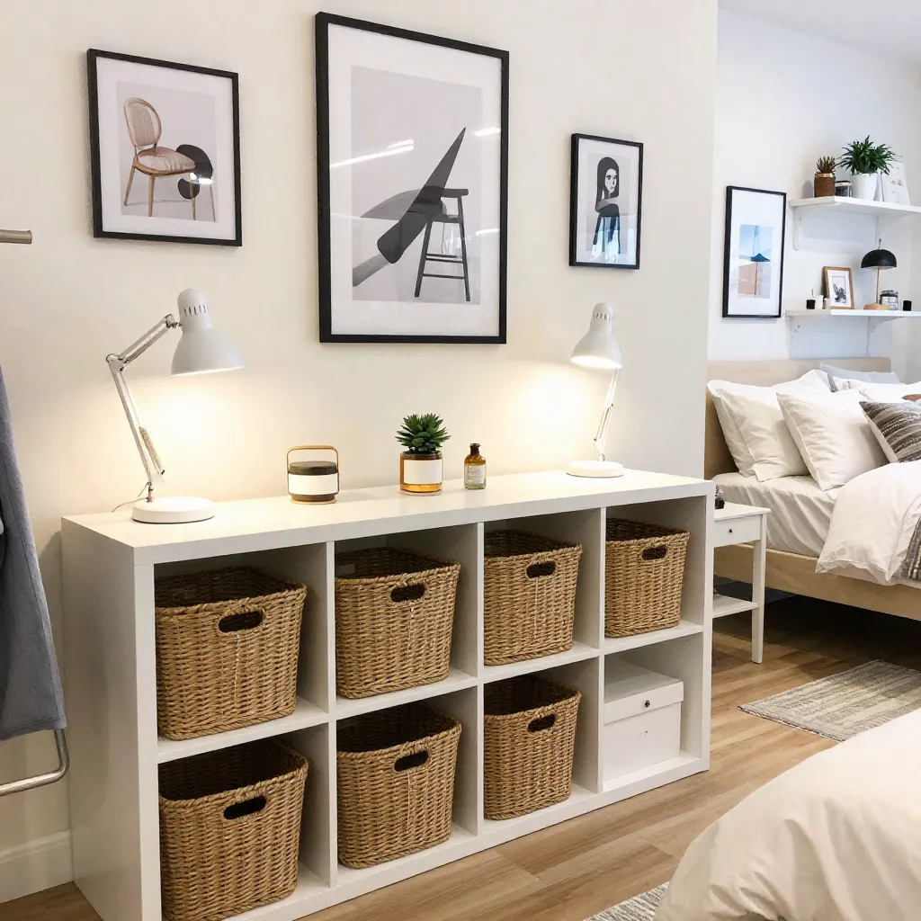 Room inspiration banner with styled dorm space